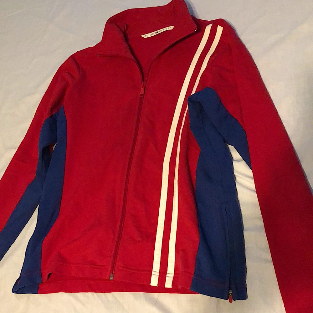 Boys Tommy Hilfiger Red Sports Jacket.